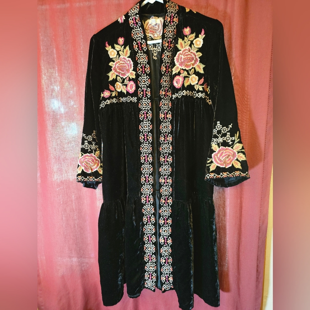 Velvet jacket cardigan